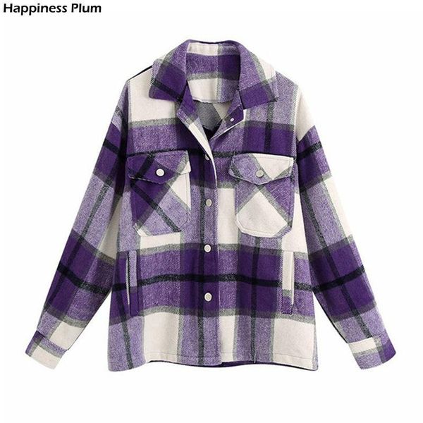 women's jackets ladies plaid woolen oversize jacket women fashion autumn winter soft thick single breasted loose vintage chic coat, Black;brown
women's jackets ladies plaid woolen oversize jacket women fashion autumn winter soft thick single breasted loose vintage chic coat, Black;brown