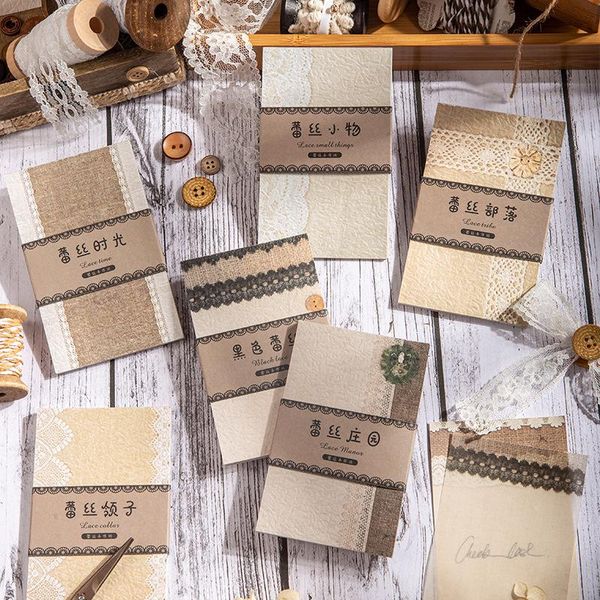 gift wrap 8 kinds creative lace handcraft series notes retro simple multifunctional hand account scrapbooking message material paper 
gift wrap 8 kinds creative lace handcraft series notes retro simple multifunctional hand account scrapbooking message material paper