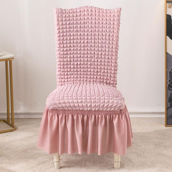 chair covers bubble lattice elastic cover spandex skirt cloth with all around for wedding party decoration banquet
chair covers bubble lattice elastic cover spandex skirt cloth with all around for wedding party decoration banquet