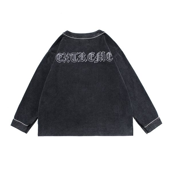 new 2021 harajuku letter embroidery corduroy jacket men and women single breasted oversize casual bomber jackets hip hop loose coat gaf7, Black;brown
new 2021 harajuku letter embroidery corduroy jacket men and women single breasted oversize casual bomber jackets hip hop loose coat gaf7, Black;brown