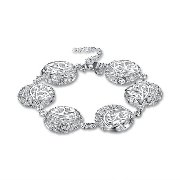 charm bracelets simple round silver lobster clasp bracelet openwork flower classic retro, Golden;silver
charm bracelets simple round silver lobster clasp bracelet openwork flower classic retro, Golden;silver