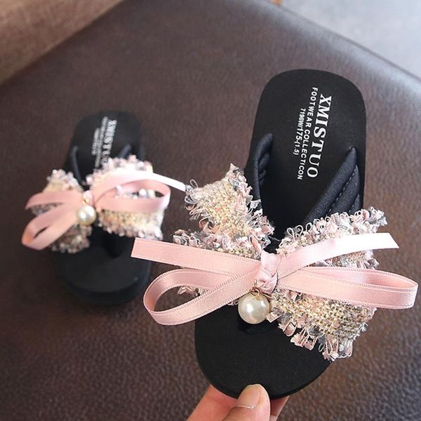 slipper girls slippers lovely princess shoes baby flip flops childrens sweet bowknot summer beach pearl kids, Black;grey
slipper girls slippers lovely princess shoes baby flip flops childrens sweet bowknot summer beach pearl kids, Black;grey