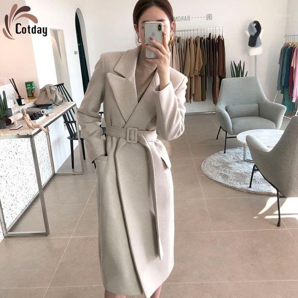 women's wool & blends cotday v neck belt loose hepburn women 2021 fashion turn-down collar beige long celebrity autumn lady with woolen, Black
women's wool & blends cotday v neck belt loose hepburn women 2021 fashion turn-down collar beige long celebrity autumn lady with woolen, Black