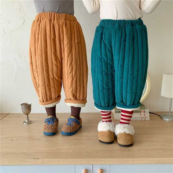 winter solid color corduroy quilted trousers 2-6 years boys and girls fashion loose fleece thicken hip pants 211224, Blue
winter solid color corduroy quilted trousers 2-6 years boys and girls fashion loose fleece thicken hip pants 211224, Blue