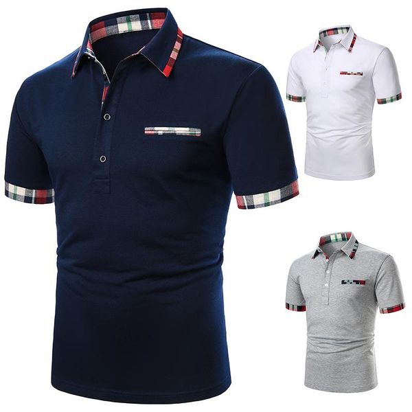 men's t-shirts men t-shirt short sleeve plaid matching business wear clothing casual fashion, White;black
men's t-shirts men t-shirt short sleeve plaid matching business wear clothing casual fashion, White;black