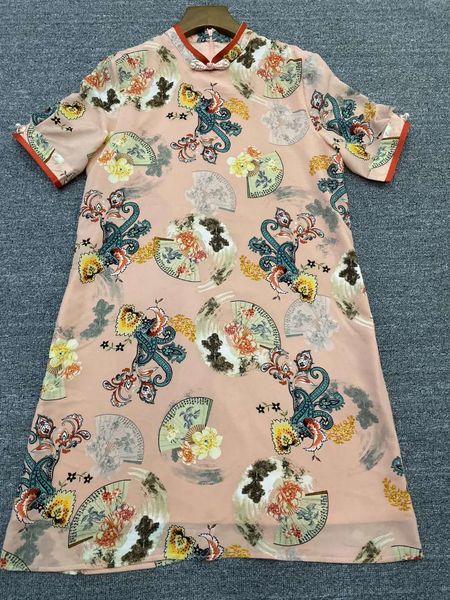 luxury casual dresses spring and summer 2021 women's wear mulberry silk wrinkled printed cheongsam dign loose drs, Black;gray
luxury casual dresses spring and summer 2021 women's wear mulberry silk wrinkled printed cheongsam dign loose drs, Black;gray