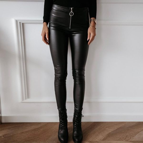 women's pants & capris pu leather women pencil for skinny zipper high waist tight black trouser fashion, Black;white
women's pants & capris pu leather women pencil for skinny zipper high waist tight black trouser fashion, Black;white