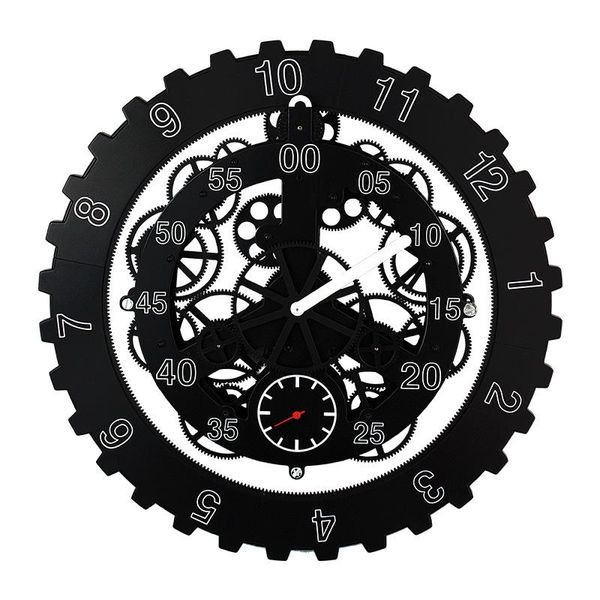 wall clocks diy large mechanical style gear clock modern design rotation multi-function creative watch home decor 
wall clocks diy large mechanical style gear clock modern design rotation multi-function creative watch home decor