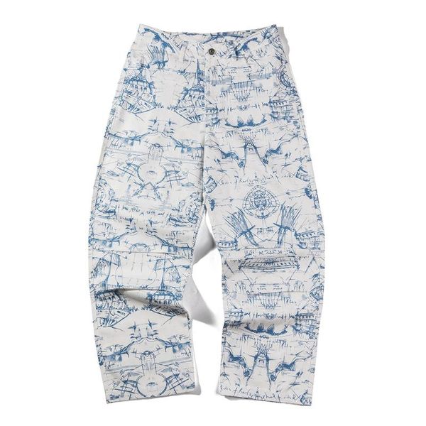 men's pants printed loose straight fashion brand casual harajuku wind trend, Black
men's pants printed loose straight fashion brand casual harajuku wind trend, Black