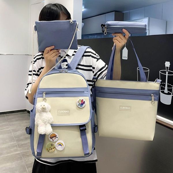 school bags 4 piece set student backpack kawaii backbags for women waterproof primary girls kids bagpack mochila
school bags 4 piece set student backpack kawaii backbags for women waterproof primary girls kids bagpack mochila