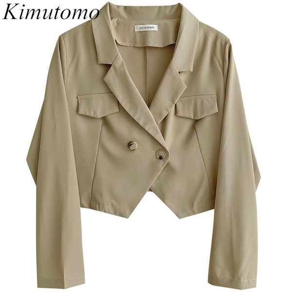 women's suits & blazers kimutomo casual fashion womens autumn korea chic ladies solid long sleeve notched collar double breasted short, White;black
women's suits & blazers kimutomo casual fashion womens autumn korea chic ladies solid long sleeve notched collar double breasted short, White;black