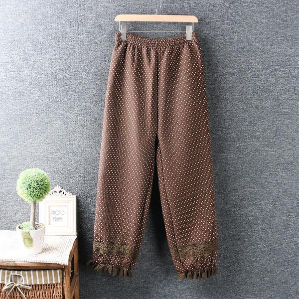 women's pants & capris winter fresh elastic waist cotton linen trousers casual dot, Black;white
women's pants & capris winter fresh elastic waist cotton linen trousers casual dot, Black;white