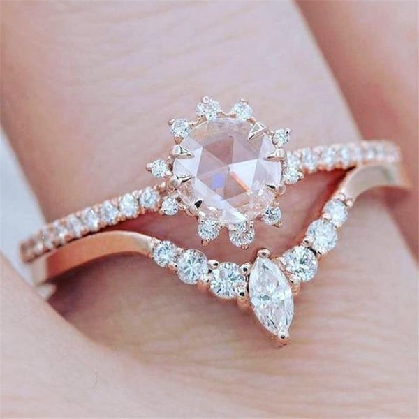 wedding rings modyle creative sun flower rose gold color ring set for women female engagement finger with cz, Slivery;golden
wedding rings modyle creative sun flower rose gold color ring set for women female engagement finger with cz, Slivery;golden
