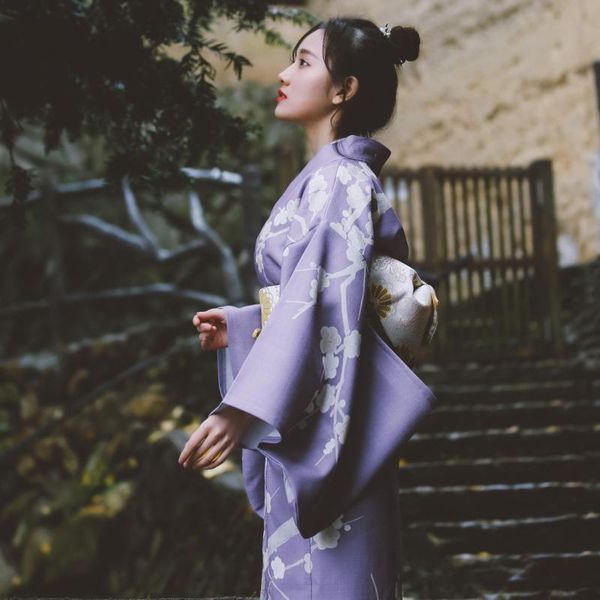 ethnic clothing traditional japan yukata women's kimono robe purple floral prints spring summer dress performing wear halloween cosplay, Red
ethnic clothing traditional japan yukata women's kimono robe purple floral prints spring summer dress performing wear halloween cosplay, Red