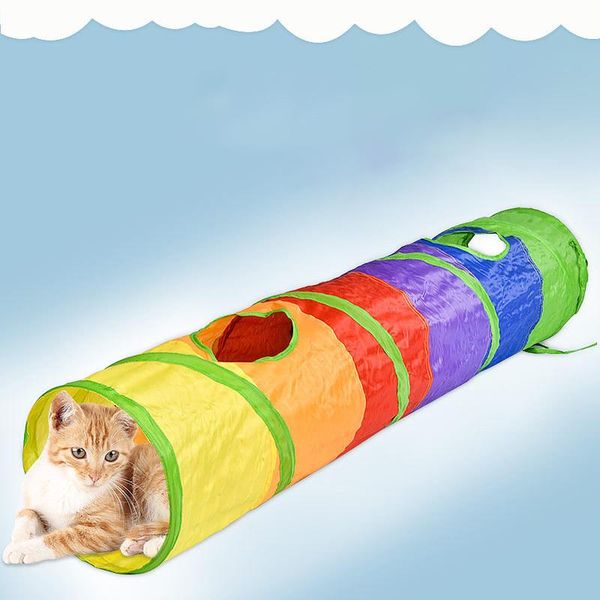 cat toys two holes foldable pet tunnel kitten indoor outdoor hanging ball training play tubes supplies
cat toys two holes foldable pet tunnel kitten indoor outdoor hanging ball training play tubes supplies