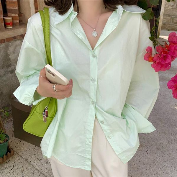 women's blouses & shirts hzirip thin full sleeves all match summer solid 2021 oversize loose stylish brief outwear, White
women's blouses & shirts hzirip thin full sleeves all match summer solid 2021 oversize loose stylish brief outwear, White