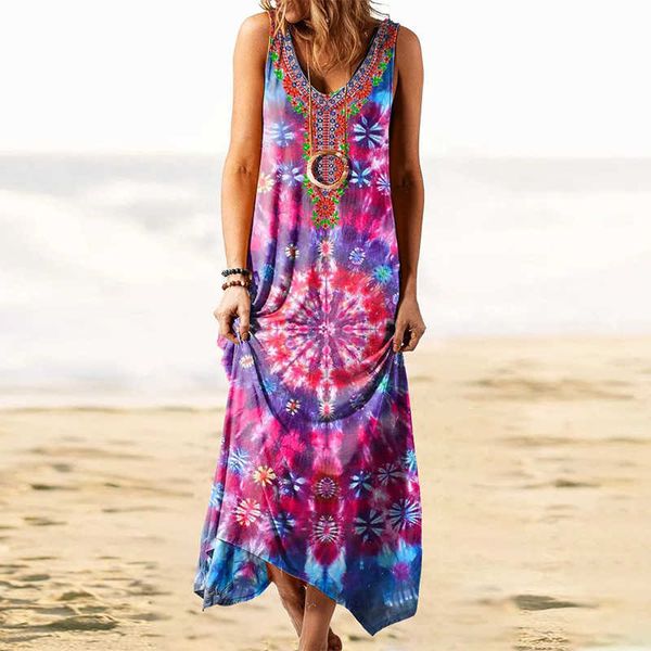 vintage print sleeveless maxi dress women summer v neck casual loose beach party tank long vestidos streetwear female 210526, Black;gray
vintage print sleeveless maxi dress women summer v neck casual loose beach party tank long vestidos streetwear female 210526, Black;gray
