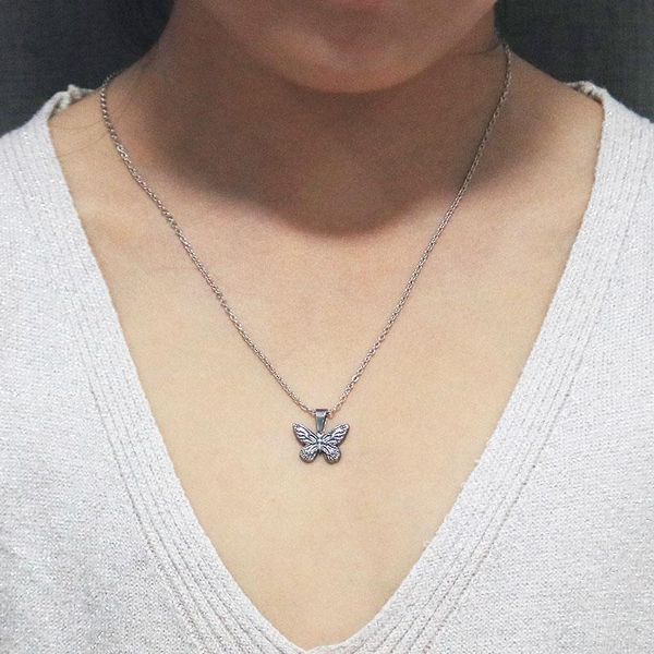 pendant necklaces 1pc butterfly stainless steel vintage casting insect jewelry for women girl gift, Silver
pendant necklaces 1pc butterfly stainless steel vintage casting insect jewelry for women girl gift, Silver