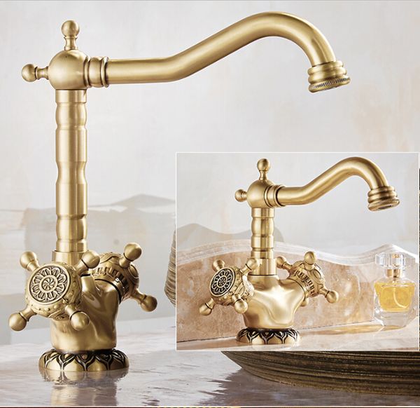 2021 new luxury antique brass copper carving deck mounted bathroom basin sink water mixer tap kitchen faucet 4xom 
2021 new luxury antique brass copper carving deck mounted bathroom basin sink water mixer tap kitchen faucet 4xom