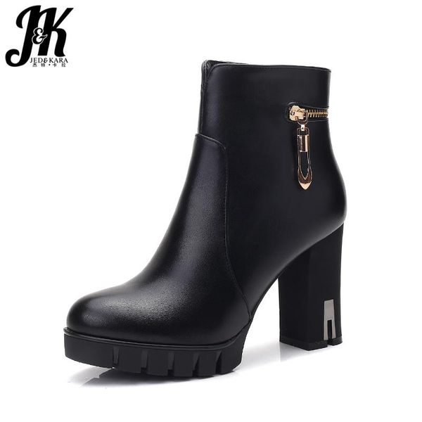 boots jk thick high heels ankle women autumn pu zipper bootie round toe square footwear fashion party platform female shoe, Black
boots jk thick high heels ankle women autumn pu zipper bootie round toe square footwear fashion party platform female shoe, Black