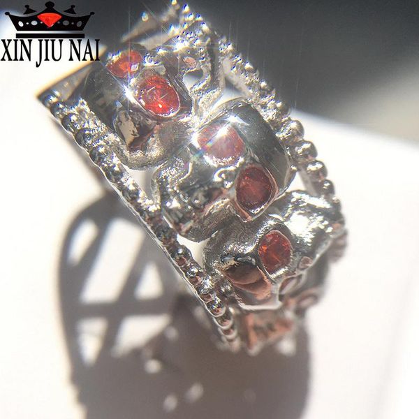 cluster rings 3 colors 925 silver rhinestone skull ring women's men red black crystal skeleton shape zircon luxury princess women, Golden;silver
cluster rings 3 colors 925 silver rhinestone skull ring women's men red black crystal skeleton shape zircon luxury princess women, Golden;silver
