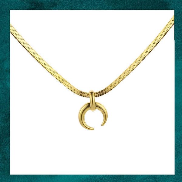 pendant necklaces ajojewel titanium steel golden crescent moon necklace choker blade chain couple jewelry fashion gifts, Silver
pendant necklaces ajojewel titanium steel golden crescent moon necklace choker blade chain couple jewelry fashion gifts, Silver