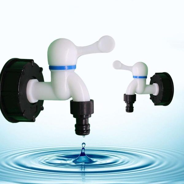 watering equipments s60x6 ibc tank tap adapter 1/2in 3/4in coarse thread connector barrel faucet outlet water