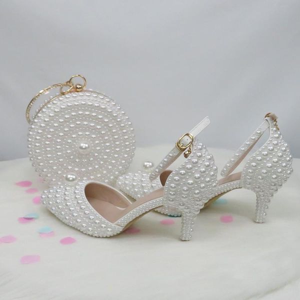 dress shoes sandals autumn white pearl wedding shoe for women high heel bridal footwear large size party pointed toe and bag set, Black
dress shoes sandals autumn white pearl wedding shoe for women high heel bridal footwear large size party pointed toe and bag set, Black