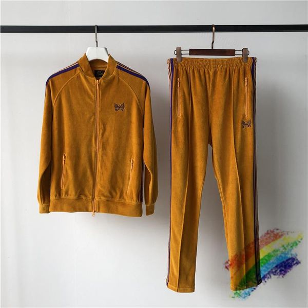 men's jackets yellow velvet needles men women 1:1 butterfly embroidery awge coats, Black;brown
men's jackets yellow velvet needles men women 1:1 butterfly embroidery awge coats, Black;brown