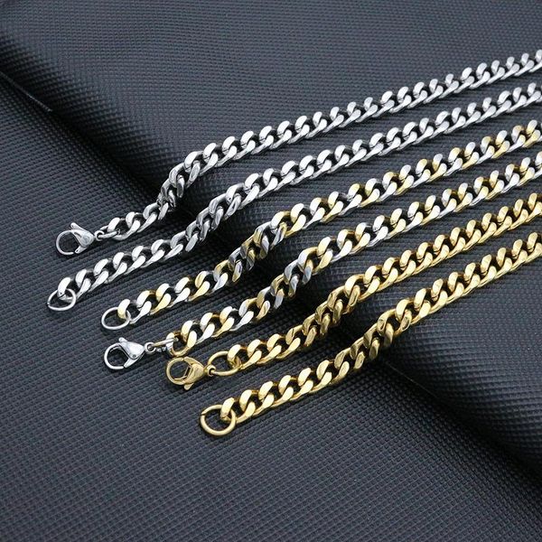chains men/women 6mm/60cm cuban chain necklace stainless steel gold-steel color curb link jewelry women hip hop, Silver
chains men/women 6mm/60cm cuban chain necklace stainless steel gold-steel color curb link jewelry women hip hop, Silver