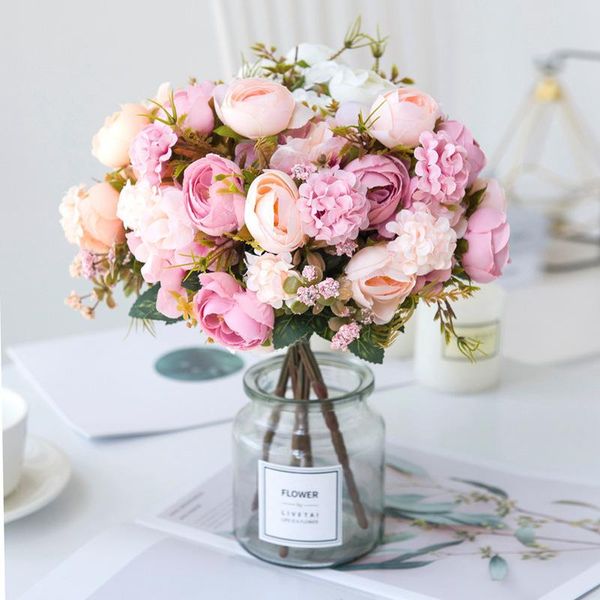 decorative flowers & wreaths rose pink artificial silk carnation hydrangea hybrid bouquet autumn decoration diy home garden wedding decor
decorative flowers & wreaths rose pink artificial silk carnation hydrangea hybrid bouquet autumn decoration diy home garden wedding decor