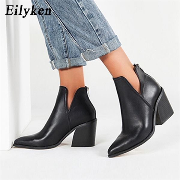eilyken autumn winter casual western cowboy ankle boots women snake cowgirl booties short cossacks botas high heels shoes 210914, Black
eilyken autumn winter casual western cowboy ankle boots women snake cowgirl booties short cossacks botas high heels shoes 210914, Black