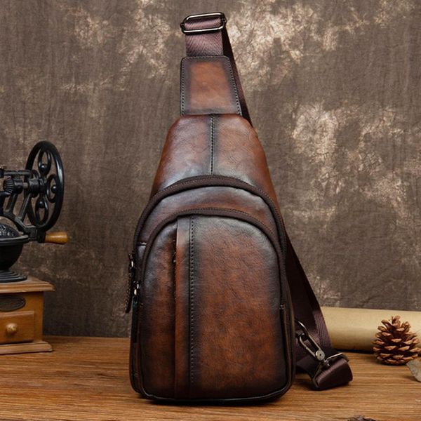 backpack genuine leather men messenger chest pack knapsack travel retro designer natural skin male sling shoulder bag rucksack
backpack genuine leather men messenger chest pack knapsack travel retro designer natural skin male sling shoulder bag rucksack
