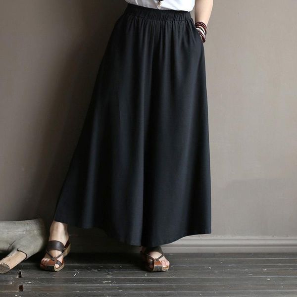 women's pants & capris lazy wind oversized wide leg mid elastic waist drop feeling nine big spring and summe long trousers, Black;white
women's pants & capris lazy wind oversized wide leg mid elastic waist drop feeling nine big spring and summe long trousers, Black;white