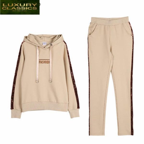women's two piece pants tracksuit for 2021 women 2 set hooded sweater and female autumn long sleeve casual sportwear suit lwl331, White
women's two piece pants tracksuit for 2021 women 2 set hooded sweater and female autumn long sleeve casual sportwear suit lwl331, White