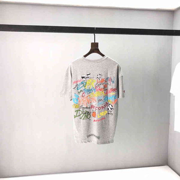 croosin ch tide brand loose round neck sanskrit letter color graffiti printing youth leisure short sleeve t-shirt, White;black
croosin ch tide brand loose round neck sanskrit letter color graffiti printing youth leisure short sleeve t-shirt, White;black