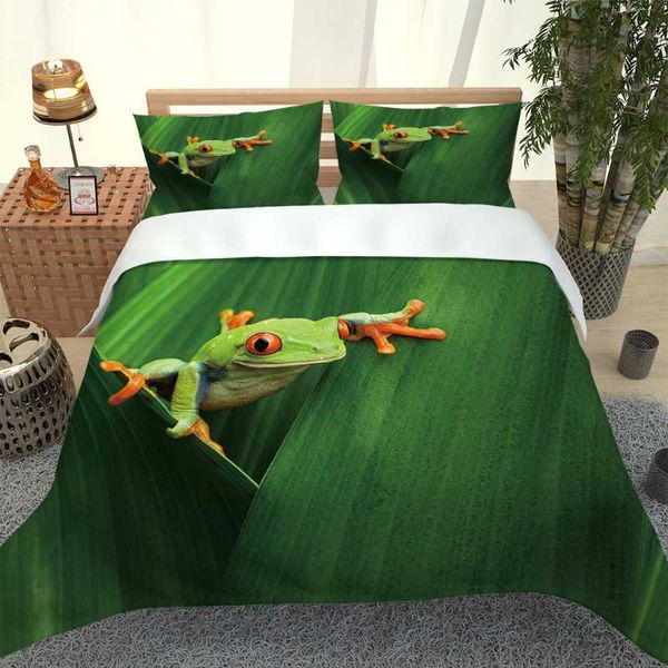 bedding sets 3d digital printing personality design version frog quilt cover pillowcase children size
bedding sets 3d digital printing personality design version frog quilt cover pillowcase children size