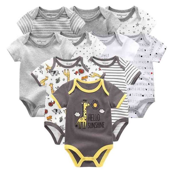 10pcs born baby girl clothes cotton short sleeve jumpsuit 0-12m baby boy clothes cartoon print solid ropa bebe 210824, Blue
10pcs born baby girl clothes cotton short sleeve jumpsuit 0-12m baby boy clothes cartoon print solid ropa bebe 210824, Blue