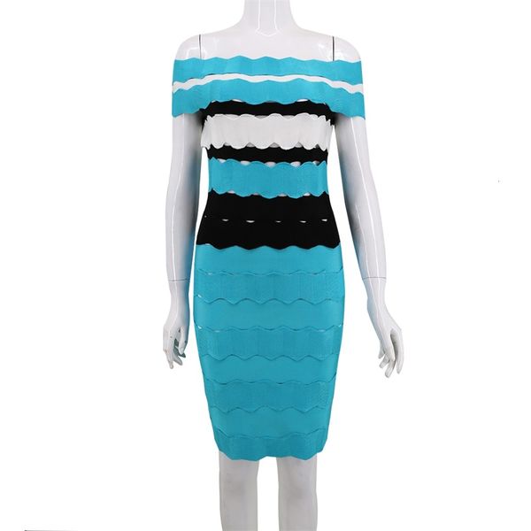 black blue sky stripe jacquard of rayon bandage heavy off-shoulder dressed as private party vooy, Black;gray
black blue sky stripe jacquard of rayon bandage heavy off-shoulder dressed as private party vooy, Black;gray