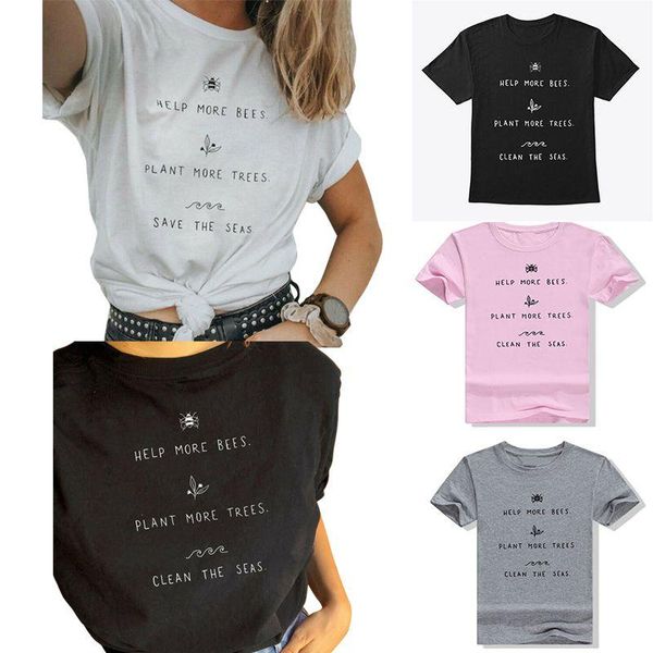 women's t-shirt womens of protecting environment letters printed short sleeve crew neck fashion cotton shirt casual comfort tee, White
women's t-shirt womens of protecting environment letters printed short sleeve crew neck fashion cotton shirt casual comfort tee, White