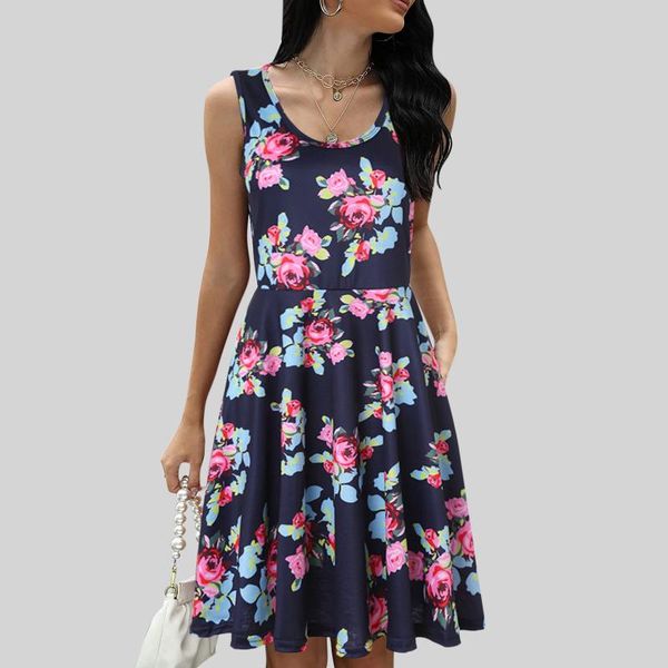 casual dresses women elegant a-line mini tank dress summer pocket round neck flower prints vintage boho plus size vestidos, Black;gray
casual dresses women elegant a-line mini tank dress summer pocket round neck flower prints vintage boho plus size vestidos, Black;gray