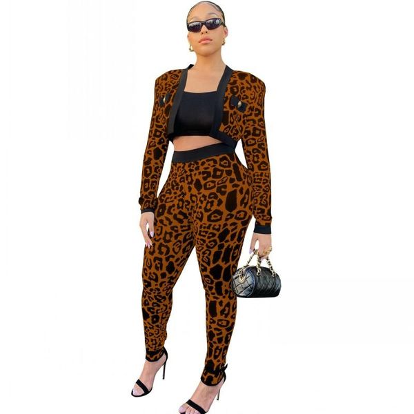 women's two piece pants pant set suits women cardigan short jacket crop outfits 2021 leopard print fashion streetwear 2, White
women's two piece pants pant set suits women cardigan short jacket crop outfits 2021 leopard print fashion streetwear 2, White