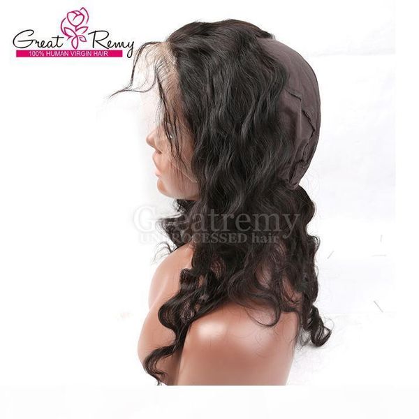 360 frontal with cap brazilian virgin human hair body wave wavy circumstance 22" and front lace width 4" with cap greatremy new ar, Black
360 frontal with cap brazilian virgin human hair body wave wavy circumstance 22" and front lace width 4" with cap greatremy new ar, Black