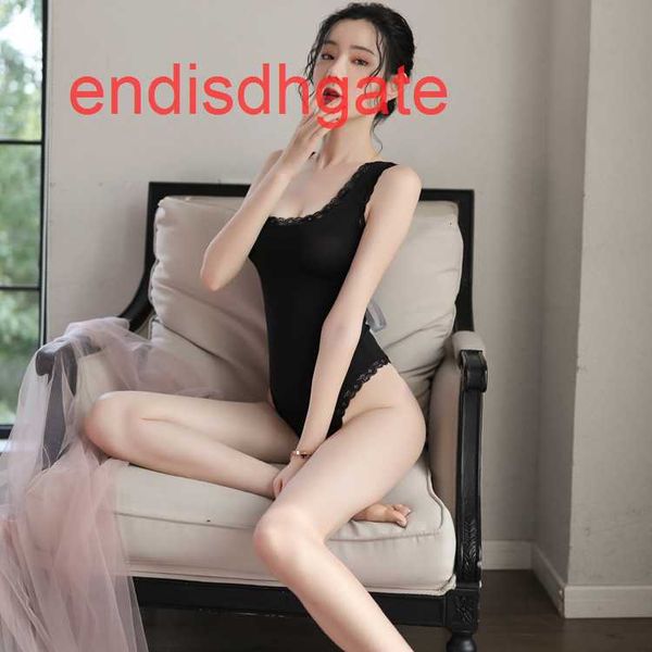 back underwear, open pajamas, bandage, women's hollow out one-piece suit, temptation uniform suit, Black;white
back underwear, open pajamas, bandage, women's hollow out one-piece suit, temptation uniform suit, Black;white