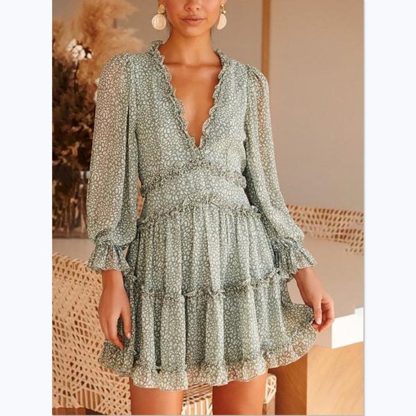 summer womens dress lace skirt cake layers pleated deep v-neck long sleeve flower print womens clothing, Black
summer womens dress lace skirt cake layers pleated deep v-neck long sleeve flower print womens clothing, Black