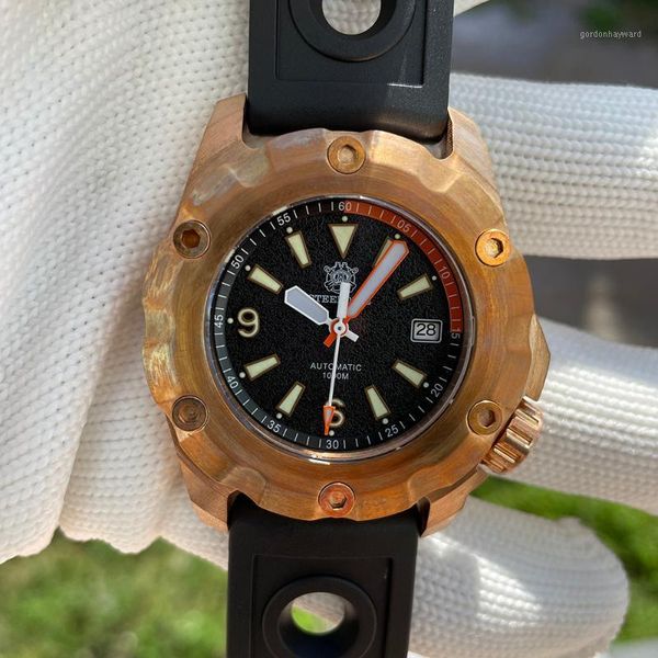 wristwatches arrival sd1942s cusn8 bronze men's watch steeldive 45mm case double color swiss luminous 1000m waterproof mechanical, Slivery;brown
wristwatches arrival sd1942s cusn8 bronze men's watch steeldive 45mm case double color swiss luminous 1000m waterproof mechanical, Slivery;brown