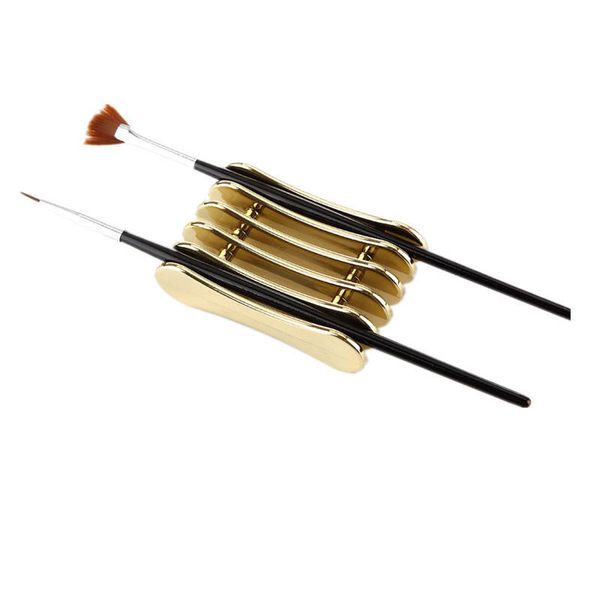 wholesale nail art pen holders mini portable nail manicure brush holders pen rack 3 color metal plated, Yellow
wholesale nail art pen holders mini portable nail manicure brush holders pen rack 3 color metal plated, Yellow