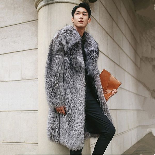 2021 new specialities imitation from immigration fox long coat silver men false masculine winter jacket 38gn, Black
2021 new specialities imitation from immigration fox long coat silver men false masculine winter jacket 38gn, Black