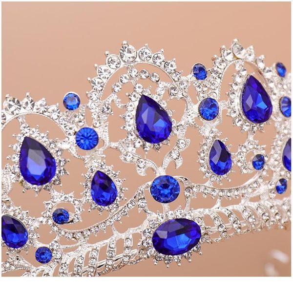 ailibride crown queen tiara wedding hair accessories blue crystal rhinestone tiaras and crowns for bridal wedding hair qylrcj
ailibride crown queen tiara wedding hair accessories blue crystal rhinestone tiaras and crowns for bridal wedding hair qylrcj