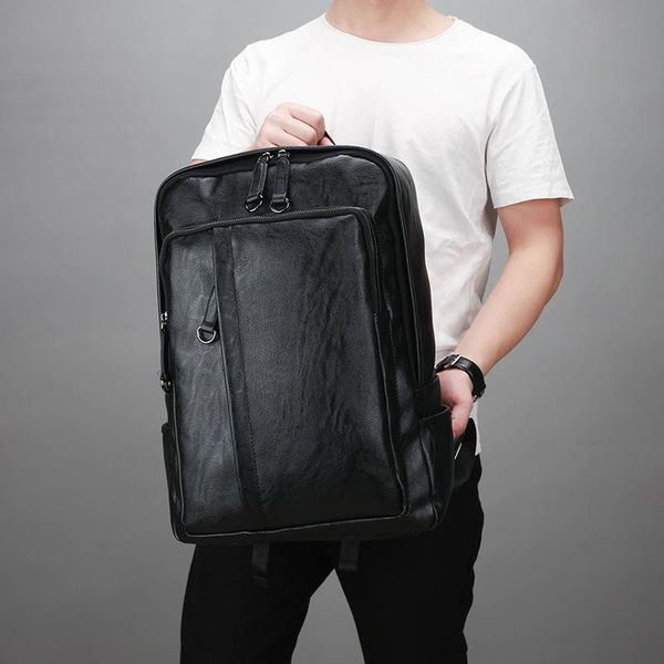 backpack classic wearproof pu leather male individual large capacity shoulder bag fashion vintage schoolbag women
backpack classic wearproof pu leather male individual large capacity shoulder bag fashion vintage schoolbag women